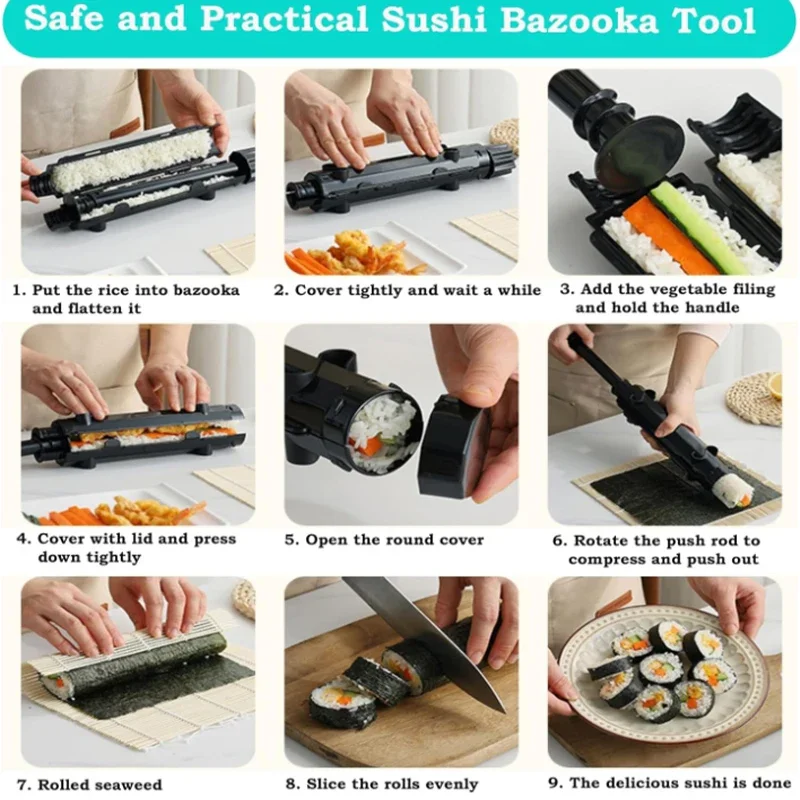 ชุดทำซูชิ, แผ่นม้วนซูชิ, แม่พิ - Sushi Making Kit บทวิจารณ์และราคา