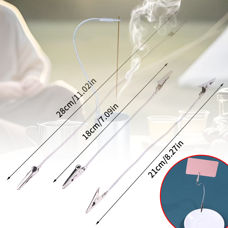 ที่หนีบธูปโลหะแบบสองหัว 10 ชิ้ - Incense Holder บทวิจารณ์และราคา