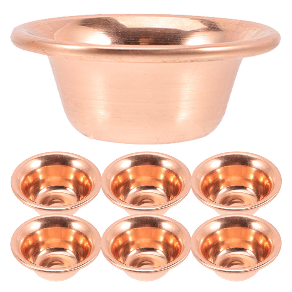 ชุดถ้วยทองแดงสำหรับบูชา 7 ชิ้น - Incense Holder บทวิจารณ์และราคา